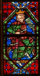 Fenêtre représentant une figure généalogique : David