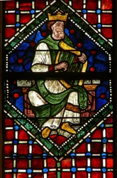 Fenêtre représentant une figure généalogique : David