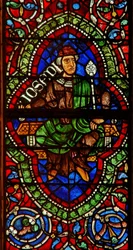 Fenêtre représentant une figure généalogique : Joseph
