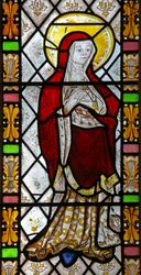 Fenêtre n3 représentant la Vierge Marie à la Crucifixion
