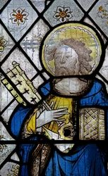 Fenêtre représentant Saint Pierre (moderne ?)