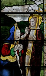 Fenêtre s3 représentant une scène de Résurrection : Noli Me Tangere
