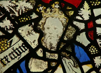 Fenêtre s4 représentant un roi sur l