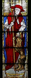 Fenêtre s9 représentant Saint Jérôme
