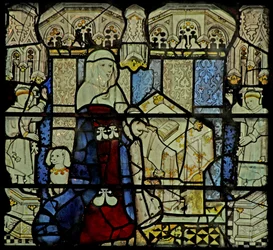 Une donatrice - dame (et chien)