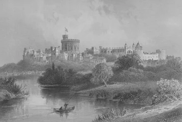 Château de Windsor, de The Gallery of Geography par le révérend Thomas Milner, publié vers 1880