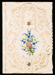 Avec mon amour sincère, carte de Saint-Valentin, c.1858
