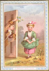 Courtiser une fille sous le gui