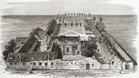 Worcester College, anciennement Gloucester Hall, Oxford vers 1673, de 