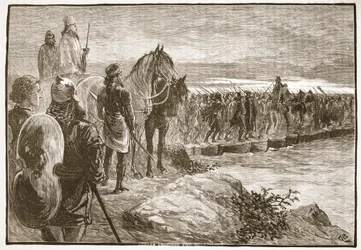 Xerxès traversant l