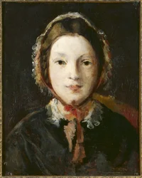 Jeune femme avec un bonnet