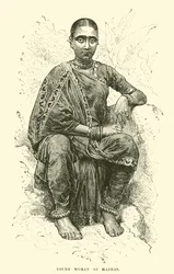 Jeune femme de Madras