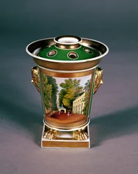 Pot-pourri de Worcester avec vue du puits, Cheltenham