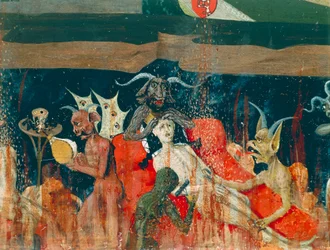 Démons et damnés en enfer (détail)