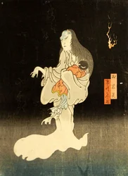 Ichikawa Yonezo en tant que fantôme d