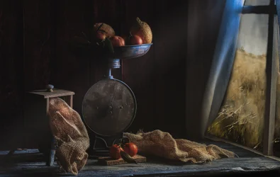 Nature morte « Récolte rustique »