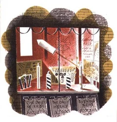 Le marchand de journaux, imprimé par la Curwen Press, de High Street, par J.M. Richards, publié par Country Life, 1938 (ensemble de 24)