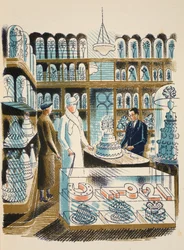 Gâteau de mariage, illustration de 