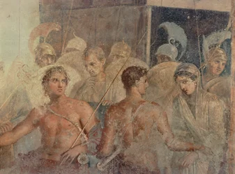 Achille rend Briseis à Agamemnon