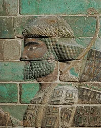 Un archer, détail de la procession des archers ...
