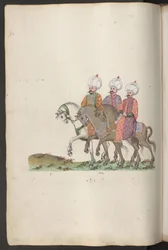 Courtisans à cheval