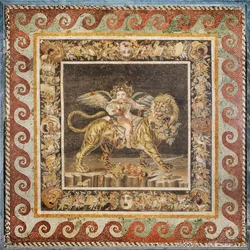 Dionysos enfant, sur le dos d