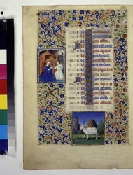Pleine page : page de calendrier pour le mois de mars