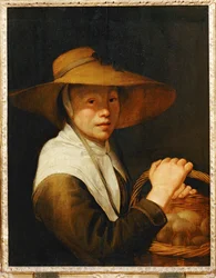 Jeune fille au panier d