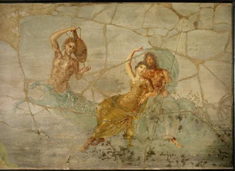 Neptune et Amphitrite, chevauchant la queue d