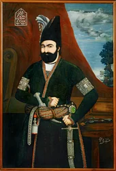 Portrait de Muhammad Shah Qajar, roi de Perse ...