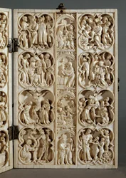 Scènes de la passion du Christ et de la vie de Sainte Marie ...