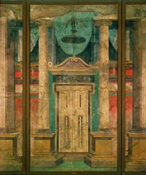 Décoration scénique, porte