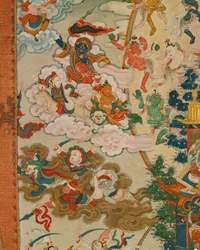 Thangka Zangdog Pelri - Gourou Rinpoché sur la montagne de cuivre (photo)
