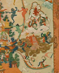 Thangka Zangdog Pelri - Gourou Rinpoché sur la montagne de cuivre (photo)
