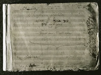 Title page of Beethoven
