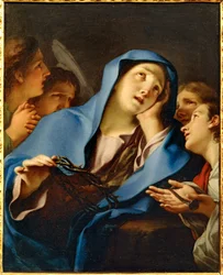 Vierge de Douleur, entouree d
