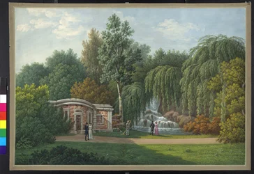 Vue du jardin de Monza
