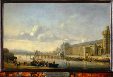 Vue de la Seine avec la facade sud de la Grande Galerie du Louvre