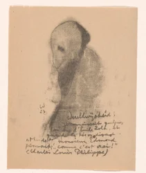 Figure abstraite avec barbe
