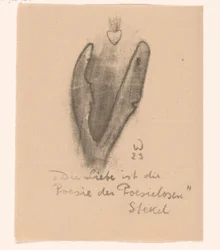 Deux têtes abstraites et un cœur sacré (Idealisten II en verdere Kanttekeningen)