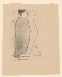 Deux figures debout (Idealisten II et autres annotations)