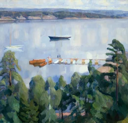 Vue de Lysaker vers Bygdoy