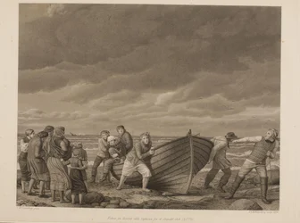 Pêcheurs de Hornbek sauvant le capitaine d