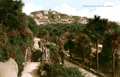 Promenade en terrasse et Vane Hill, Torquay, Devon, début du 20ème siècle
