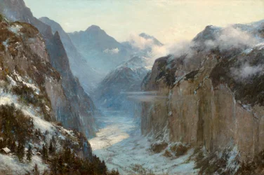 "Les profondeurs de la terre sont dans sa main" (huile sur toile)