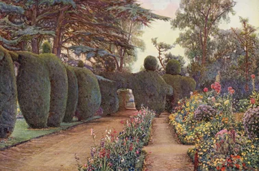 "Après-midi de septembre", Campsea Ashe, Suffolk (lithographie couleur)