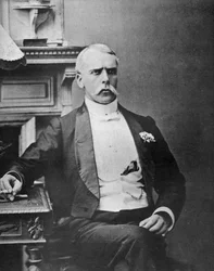 ES Willard, acteur britannique, dans le rôle de Jim the Penman, 1887