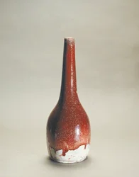 Vase en porcelaine avec émail flambé par Ernest Chaplet (1835-1909)