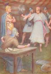 Jugurtha est venu à la tente de son beau-père sans armes, vers 1912