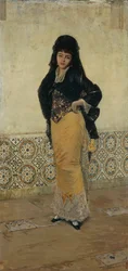 Consuelo par Ernesto Giroux, huile sur toile